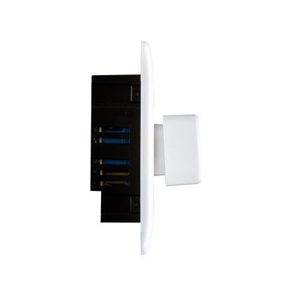 British General BG Neo Slimline Single Gang 2-Way 400W Dimmer Switch, White (PCWH81)