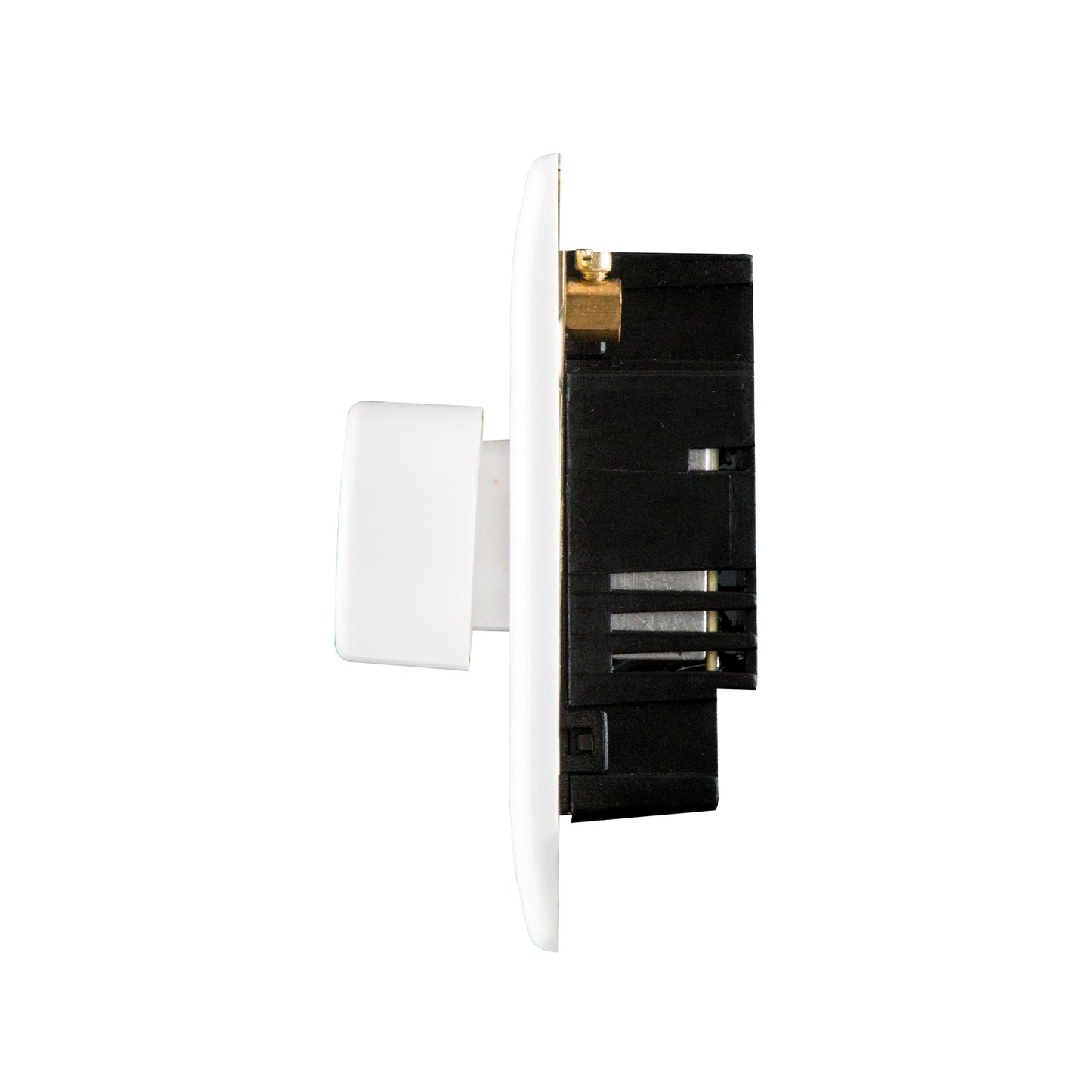 British General BG Neo Slimline Single Gang 2-Way 400W Dimmer Switch, White (PCWH81)
