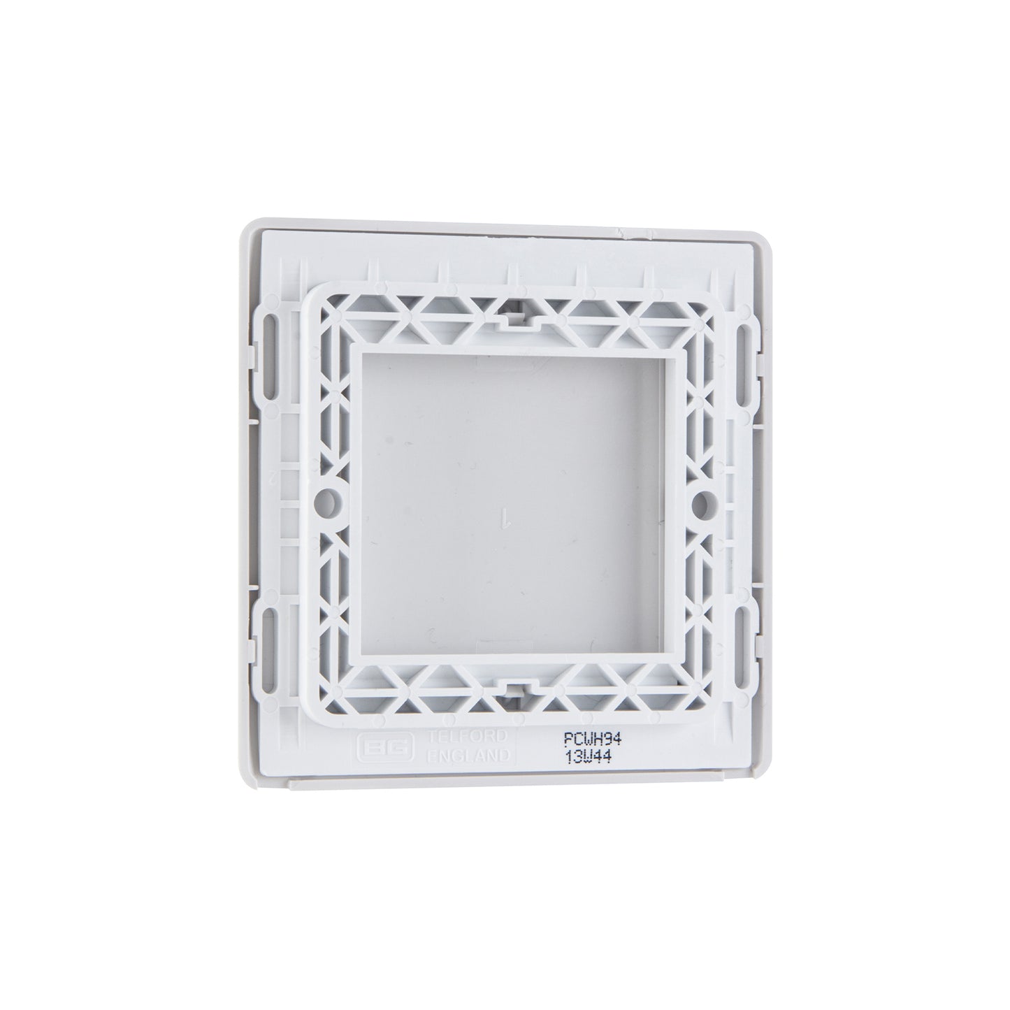 British General BG Neo Slimline Single Gang Blank Plate, White (PCWH94)