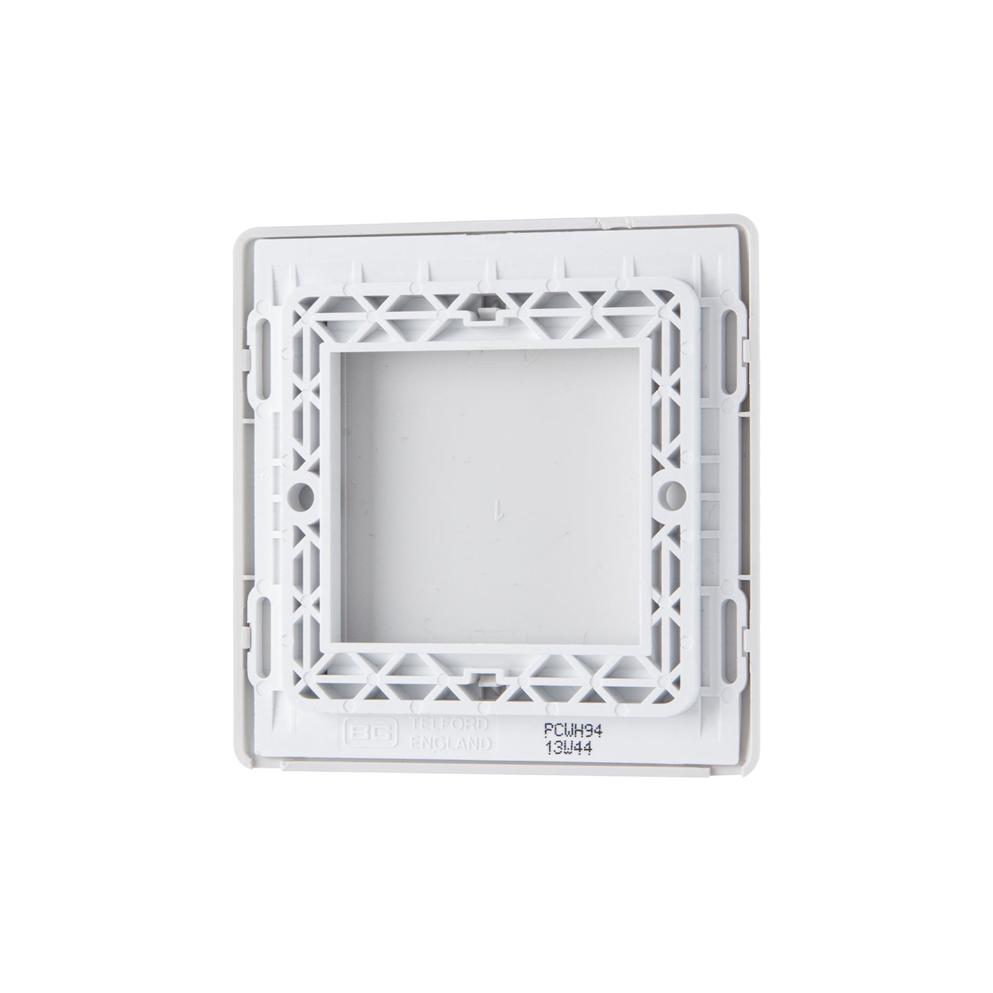 British General BG Neo Slimline Single Gang Blank Plate, White (PCWH94)