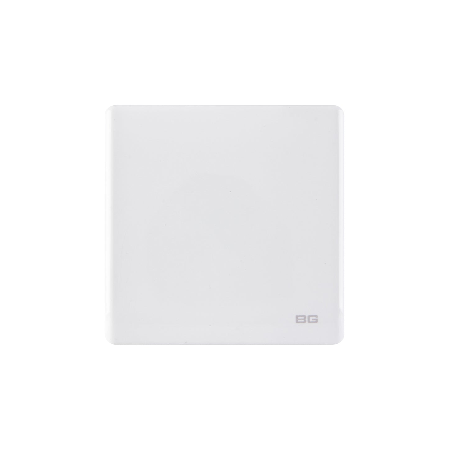 British General BG Neo Slimline Single Gang Blank Plate, White (PCWH94)