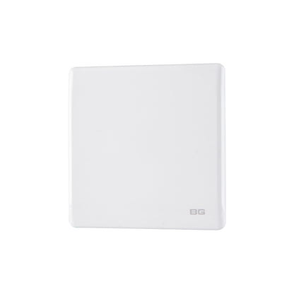 British General BG Neo Slimline Single Gang Blank Plate, White (PCWH94)
