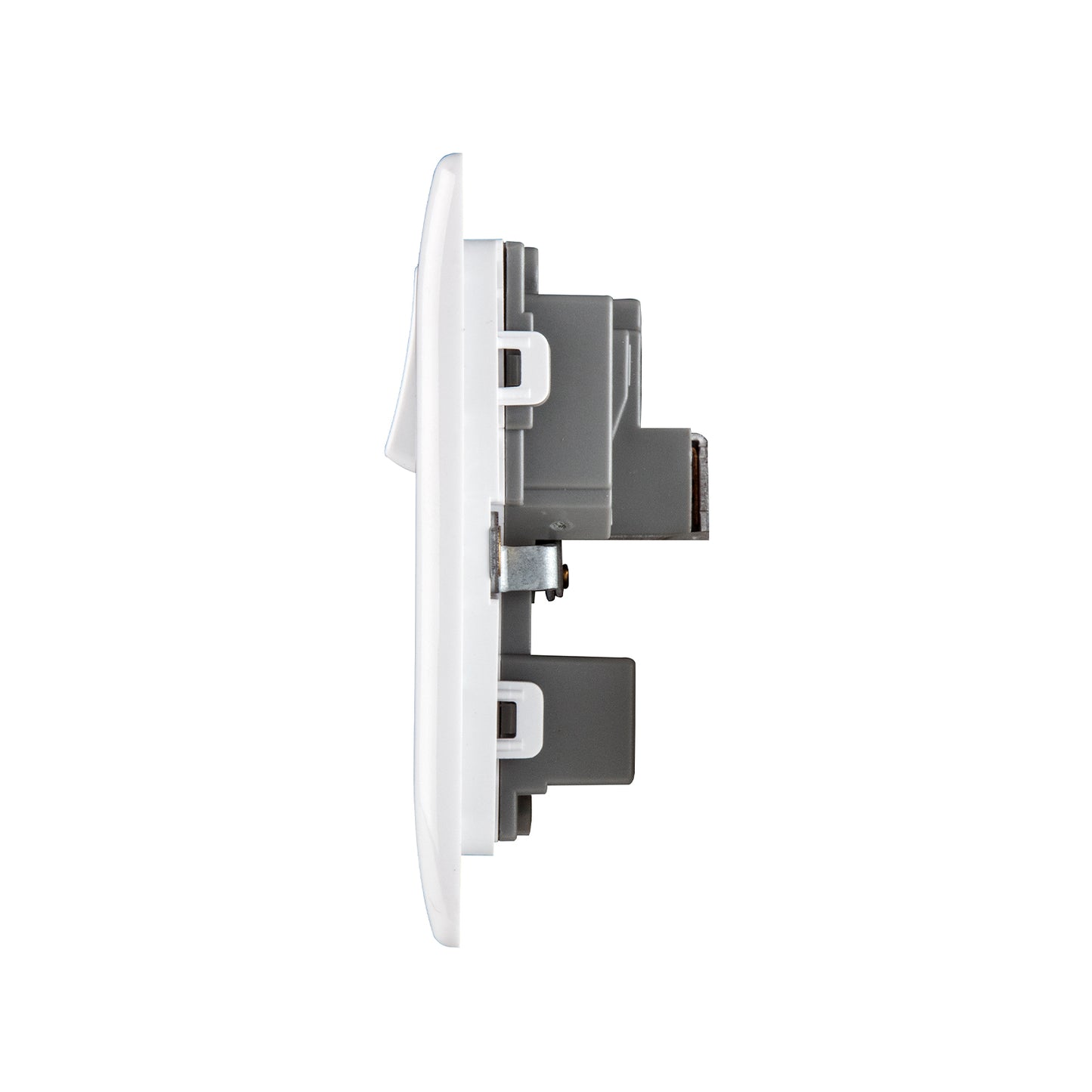 British General BG Neo Slimline 15Amp Single Pole Round Pin Switched Socket (PCWH99)