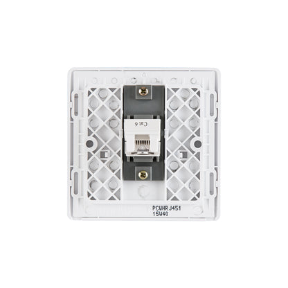British General BG Neo Slimline Single Gang RJ45 Data Socket, White  (PCWHRJ451)