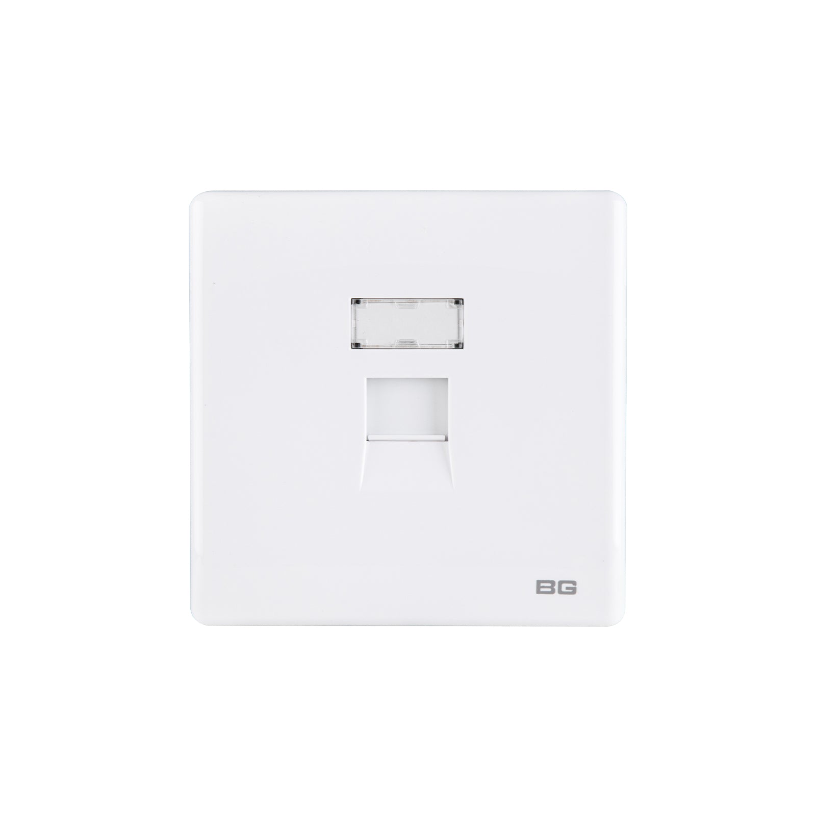 British General BG Neo Slimline Single Gang RJ45 Data Socket, White (P ...