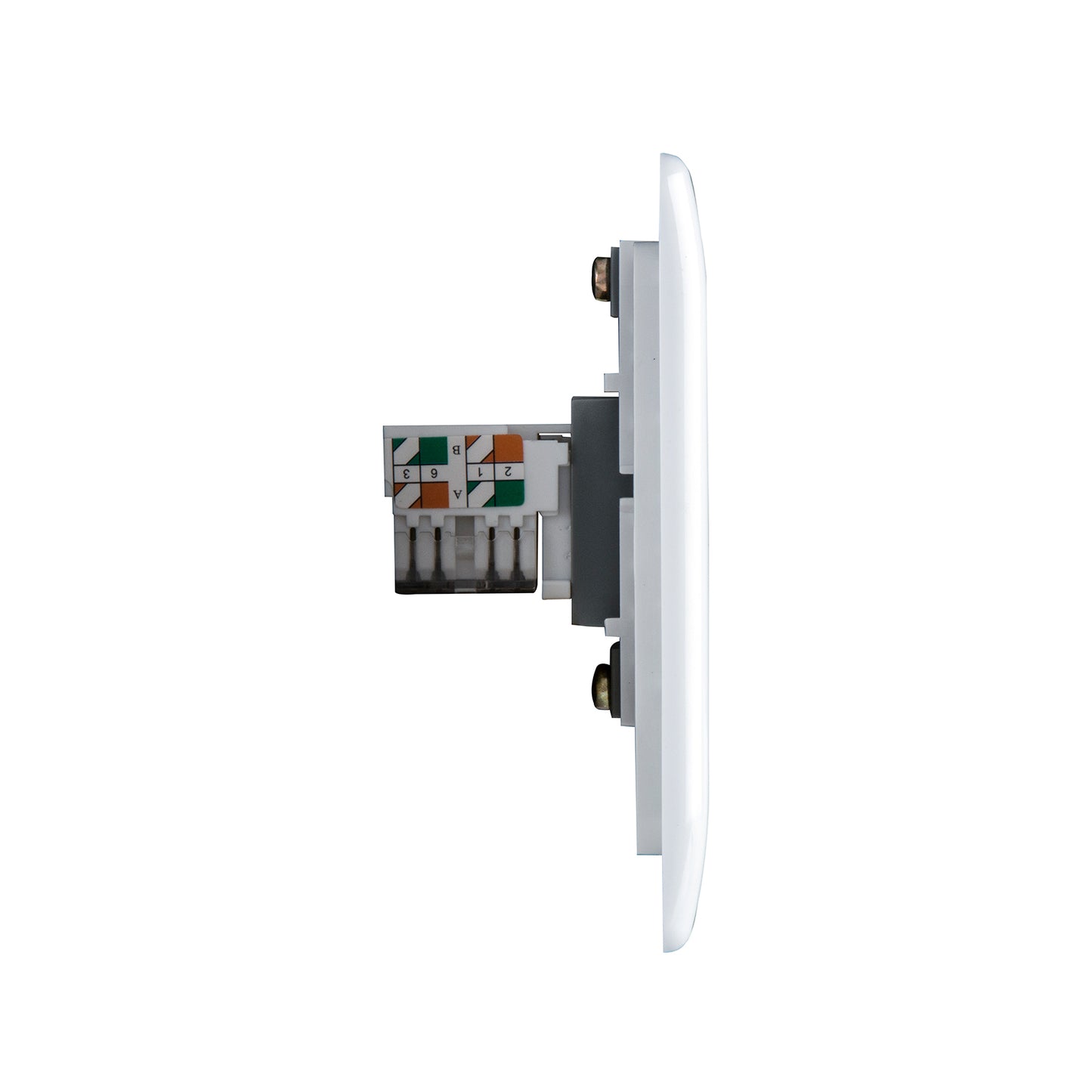 British General BG Neo Slimline Single Gang RJ45 Data Socket, White  (PCWHRJ451)