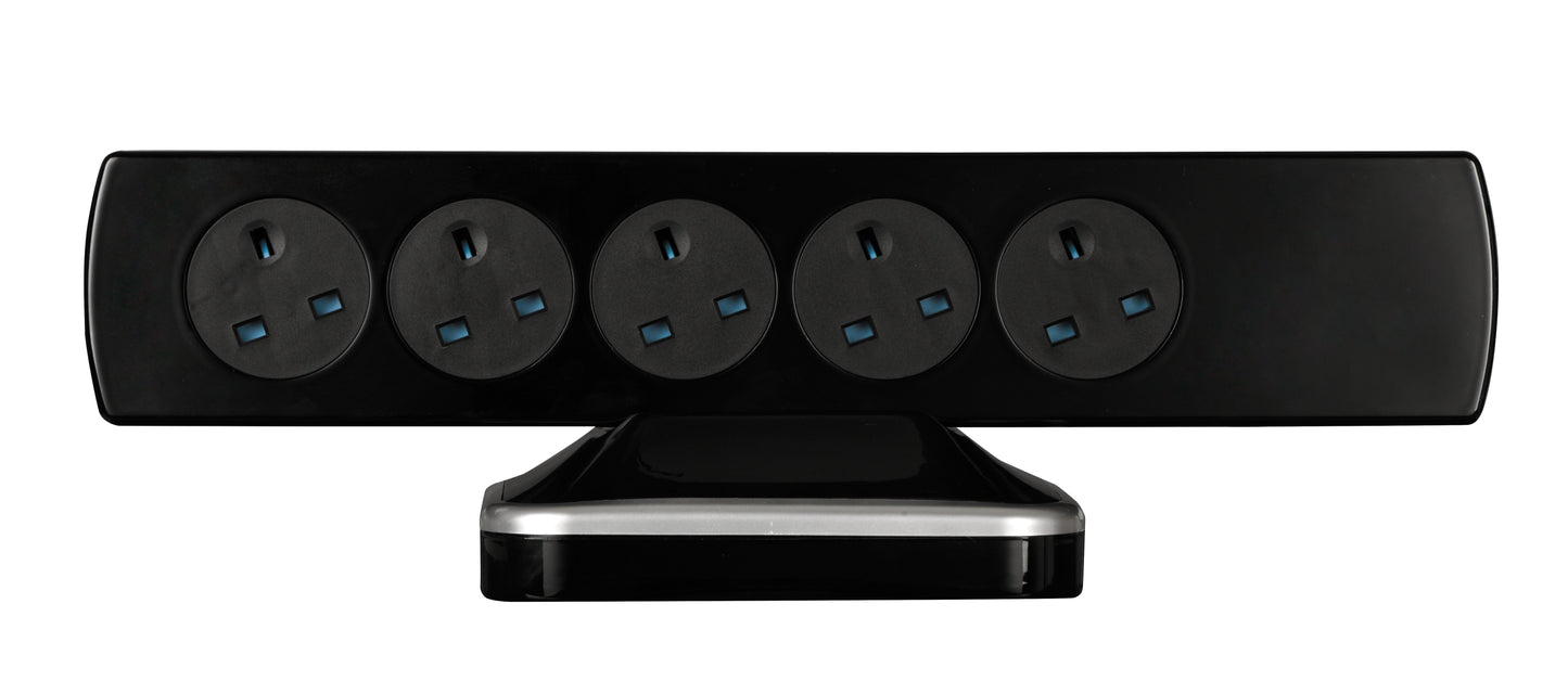 Masterplug 10 Socket 3 Meter Surge Protected Tower With Super-Fast USB A+C (SRGTOWSUAC20103PB)