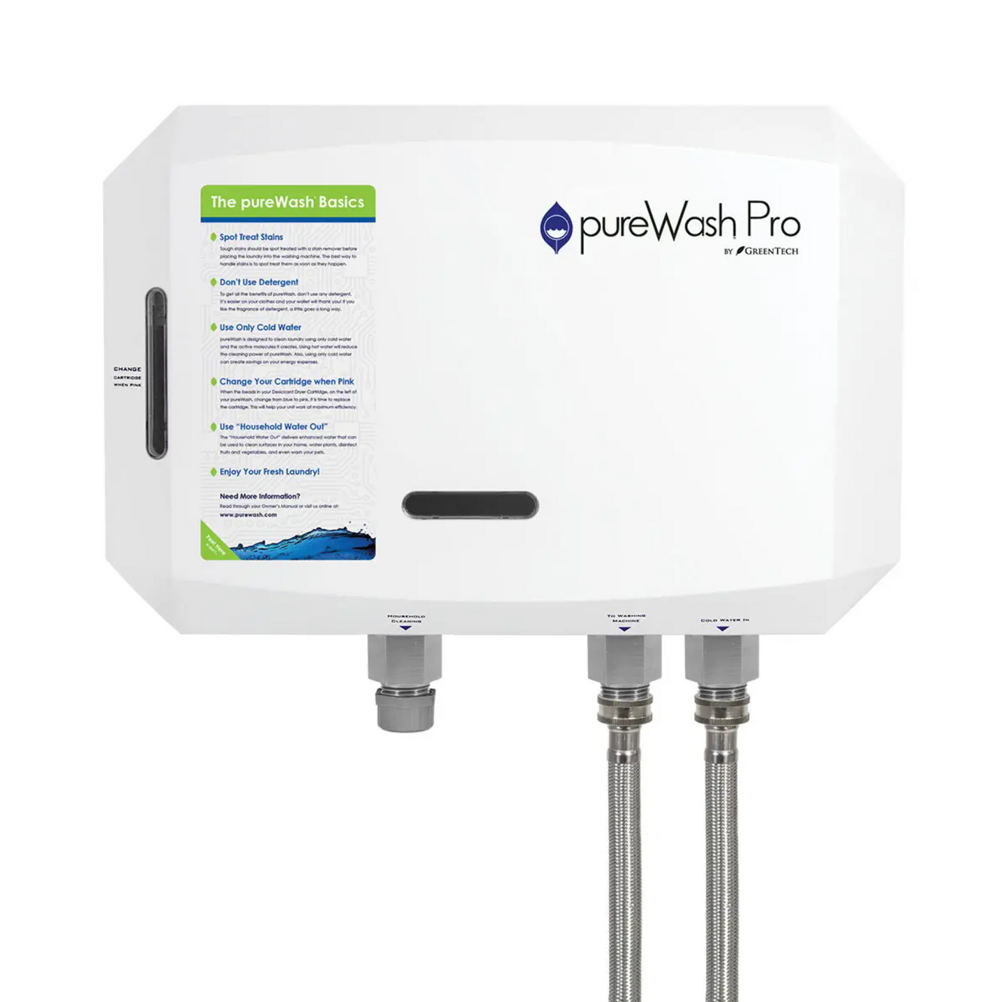 pureWash Pro X2 Eco-Friendly Laundry System – Cold Water, Detergent-Free, Bacteria Eliminating (pureWash Pro X2)