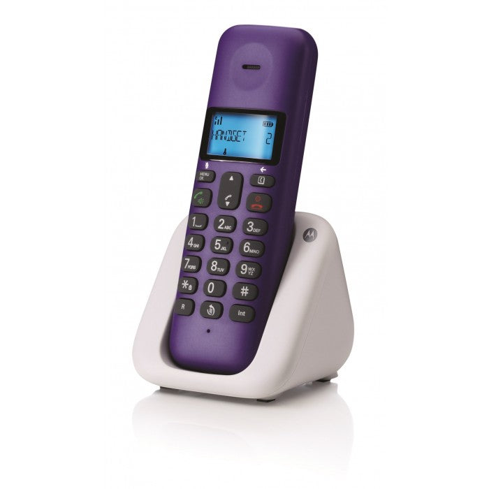Motorola Single Dect Cordless Phone with 2 way Speaker (T301)