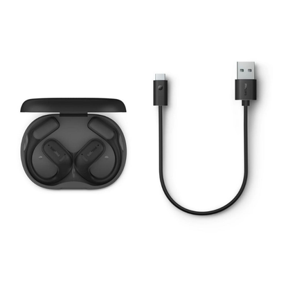 Philips Open-Ear True Wireless Sports Headphones Open-Ear Fit Ear-Hook Design Up to 28H Play (TAA6709DG/97)