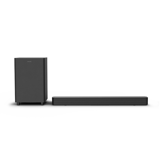 Philips 2.1 Channel Soundbar with Wireless Subwoofer - 260W Max Power, 6.5" Deep-Bass Sub, Bluetooth 5.4, HDMI ARC, Wall Mountable (TAB5500)