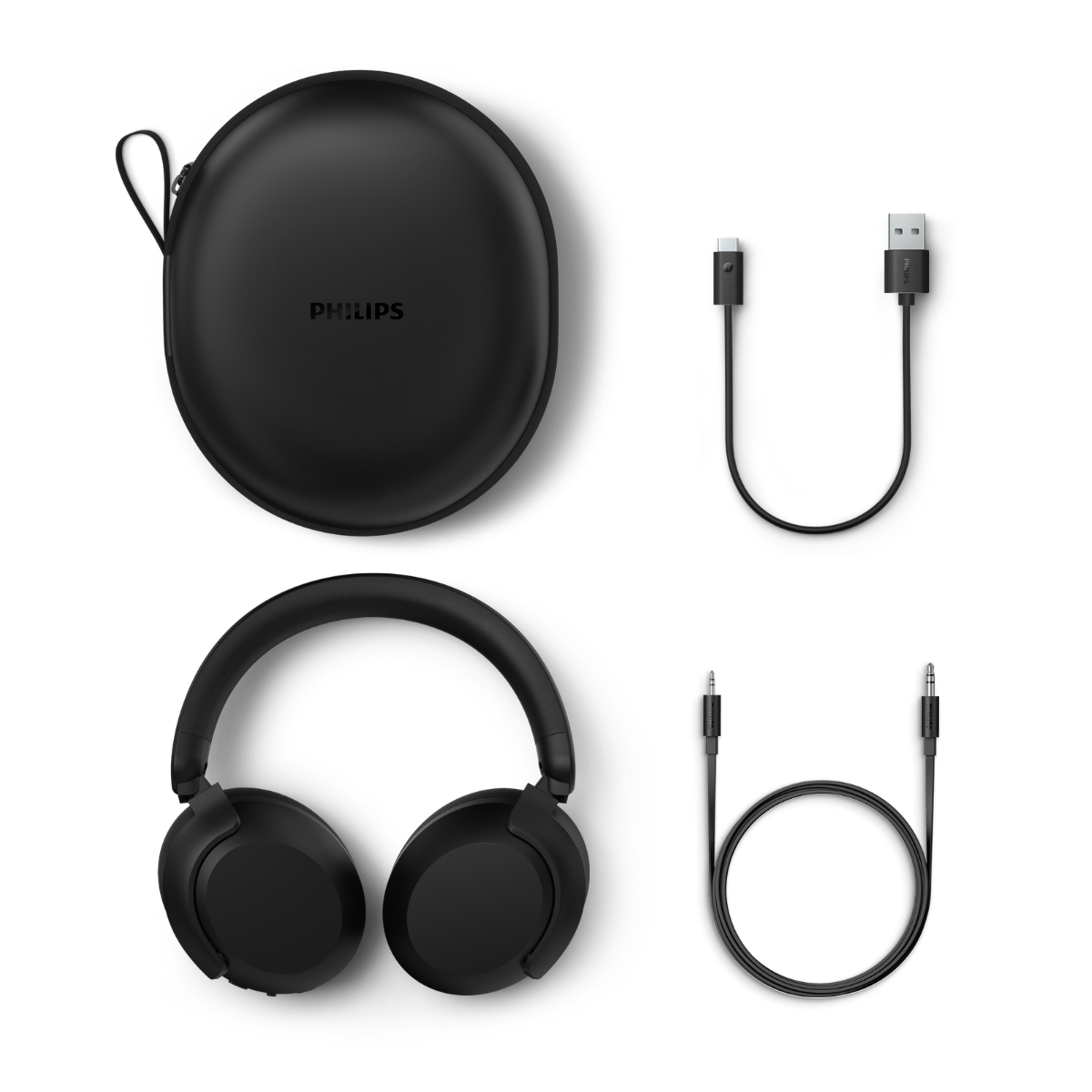 Philips Over-Ear Bluetooth Headphones Super High Resolution Audio Active Noise Canceling(TAH8000BK)