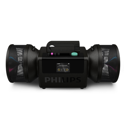 Philips The Tube Wireless Portable Speaker – 280W Max Stereo, IP67 Waterproof, 24H Playtime & LED Lights (TAMS80Y)