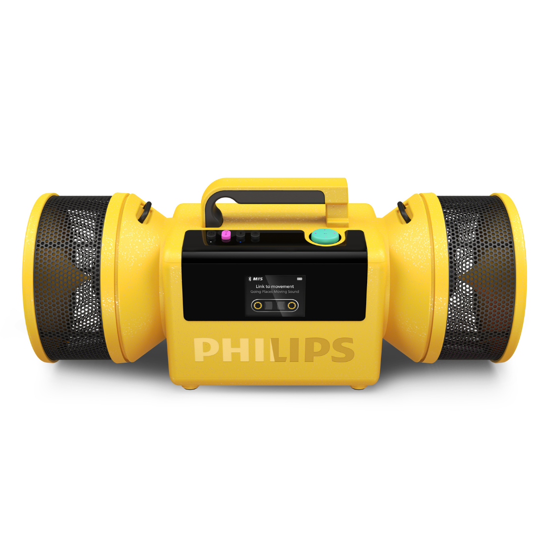 Philips The Tube Wireless Portable Speaker – 280W Max Stereo, IP67 Waterproof, 24H Playtime & LED Lights (TAMS80Y)