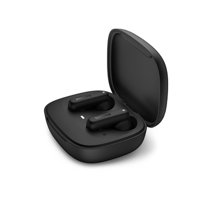 Philips True Wireless Earbuds - 13mm Large Drivers, Bluetooth 6.0, 18H Playtime, IPX4 Splash Resistant (TAT1000)