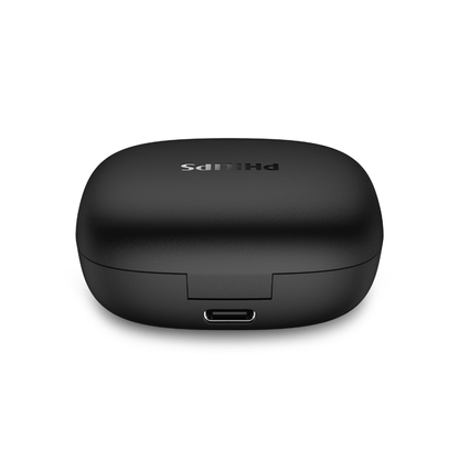 Philips True Wireless Earbuds - 13mm Large Drivers, Bluetooth 6.0, 18H Playtime, IPX4 Splash Resistant (TAT1000)