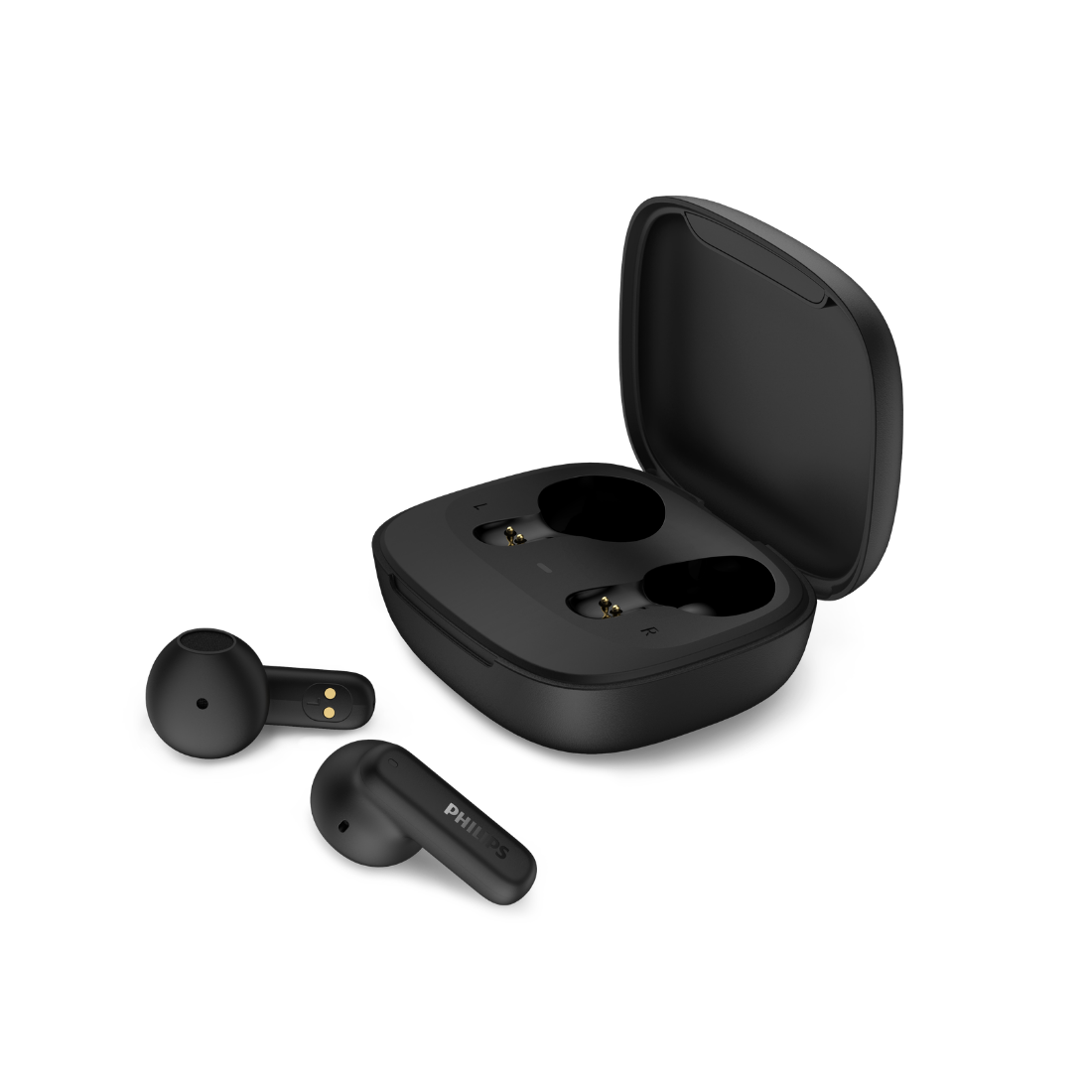 Philips True Wireless Earbuds - 13mm Large Drivers, Bluetooth 6.0, 18H Playtime, IPX4 Splash Resistant (TAT1000)