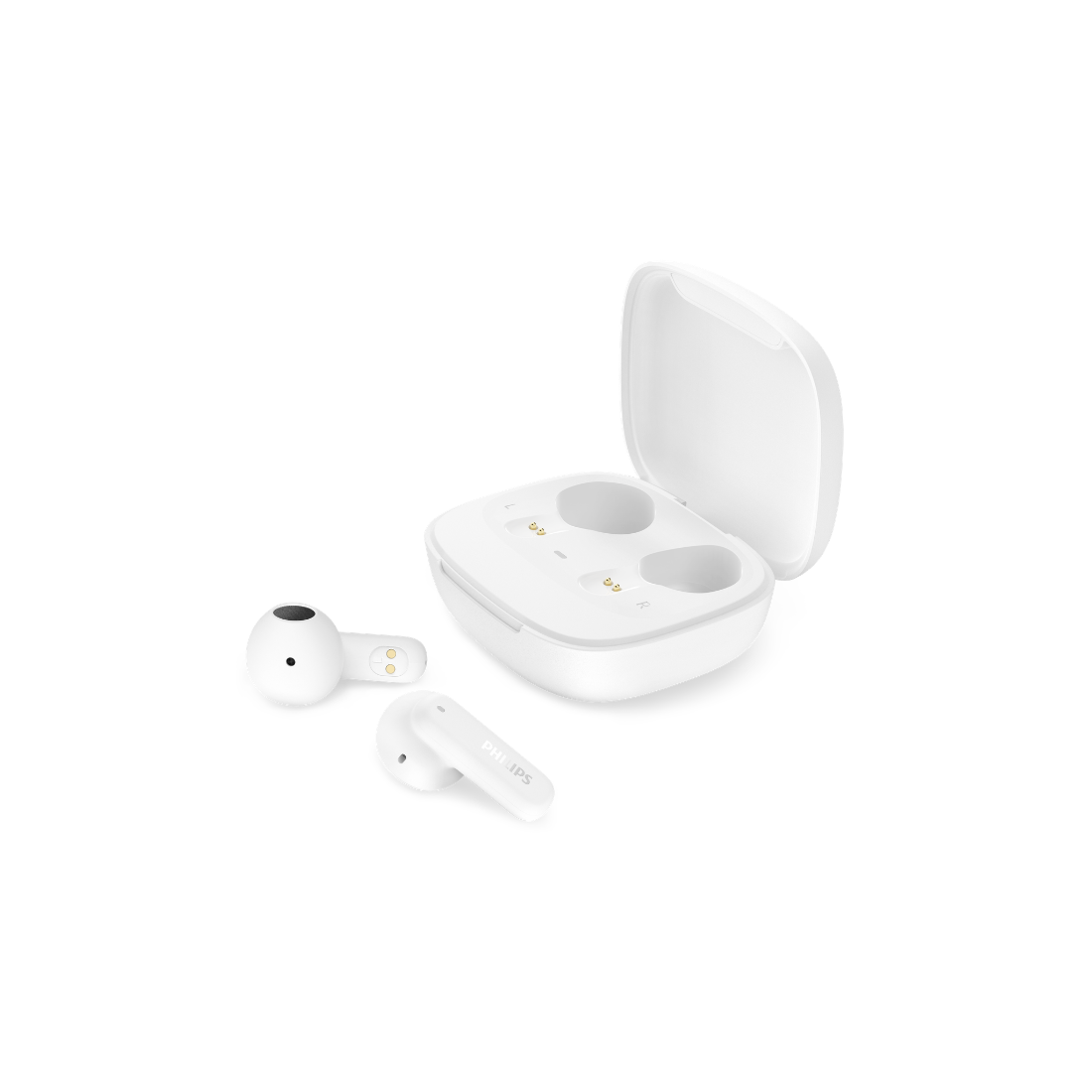 Philips True Wireless Earbuds - 13mm Large Drivers, Bluetooth 6.0, 18H Playtime, IPX4 Splash Resistant (TAT1000)
