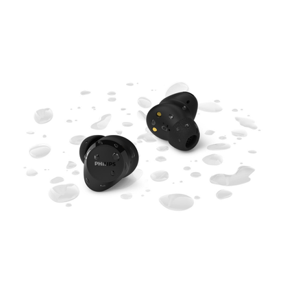 Philips True Wireless Earbuds - Bluetooth 6.0, 24H Playtime, Dynamic Bass, SecureFit, IPX4 Splash Proof (TAT1300)