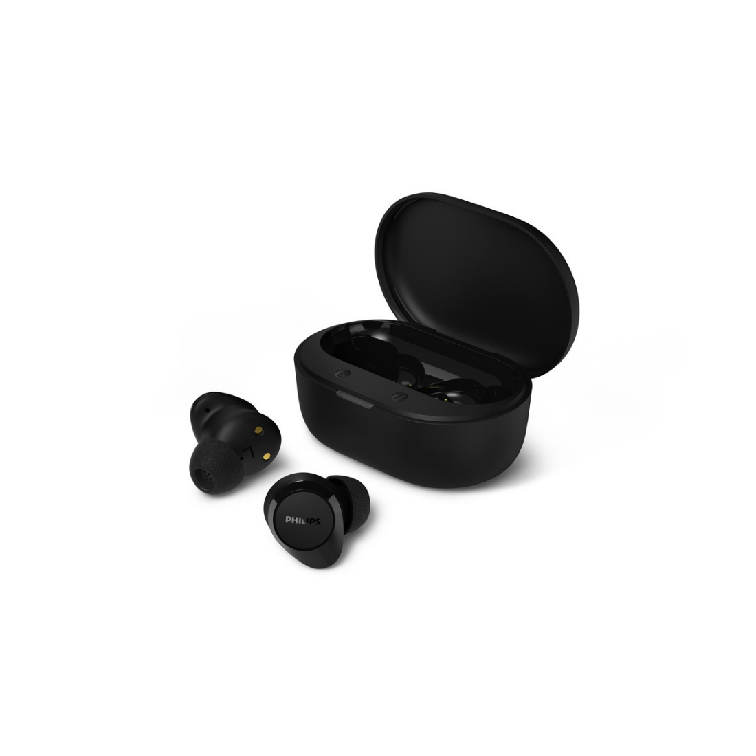 Philips True Wireless Earbuds - Bluetooth 6.0, 24H Playtime, Dynamic Bass, SecureFit, IPX4 Splash Proof (TAT1300)