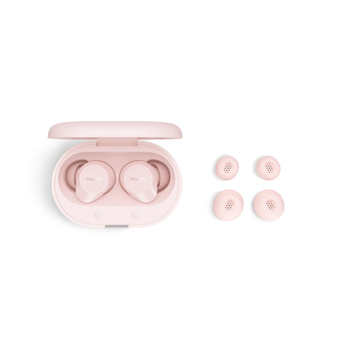 Philips True Wireless Earbuds - Bluetooth 6.0, 24H Playtime, Dynamic Bass, SecureFit, IPX4 Splash Proof (TAT1300)