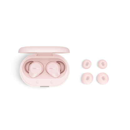 Philips True Wireless Earbuds - Bluetooth 6.0, 24H Playtime, Dynamic Bass, SecureFit, IPX4 Splash Proof (TAT1300)
