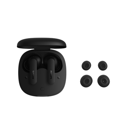 Philips True Wireless Earbuds | Active Noise Canceling, 4-Mic Clear Calls, Bluetooth 6.0, 36-Hour Battery & IPX4 Sweat Resistance (TAT2200)