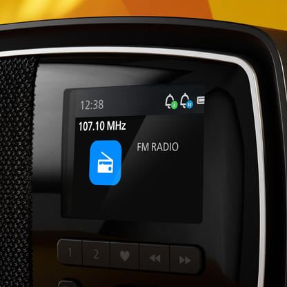 Philips "The Janet" Retro Bluetooth Radio – 50s Classic Design, FM Digital Tuner, 15hr Battery & Color TFT Display (TAV2000FB)