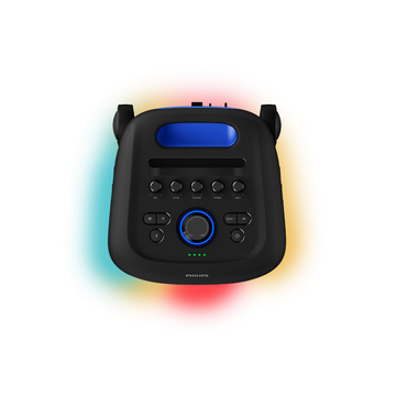 Philips Bluetooth Party Speaker 200W Max, Bass+ Deep Bass, Full-Speaker Lightshow, Karaoke/Guitar Inputs (TAX5000)