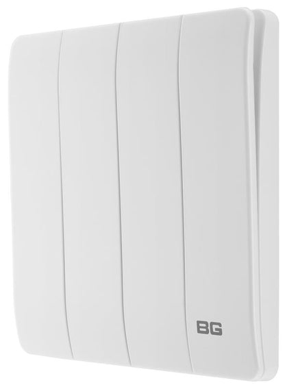 British General BG Neo Slimline Edge to Edge 4 Gang 2-Way Switch (PCWH44E)
