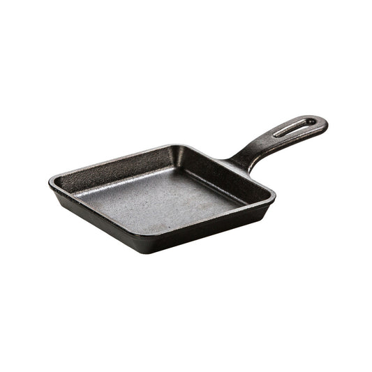 Lodge L5WS3, 5.5 Inch, Square Cast Iron Skillet, Naturally Seasoned, Ready to Use