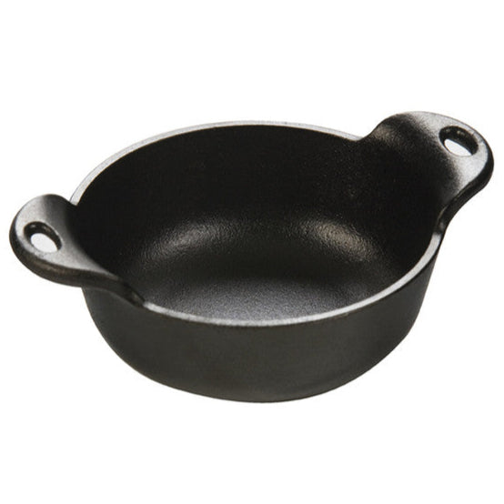 Lodge HMSB Heat-Treated 12 Ounce Cast Iron Mini Serving Bowl, Ready to Use