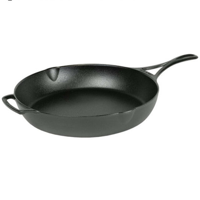 Lodge BL39SK Blacklock 12 Inch Triple Seasoned Cast Iron Skillet, Natural Nonstick Finish, Thin & Lightweight Design
