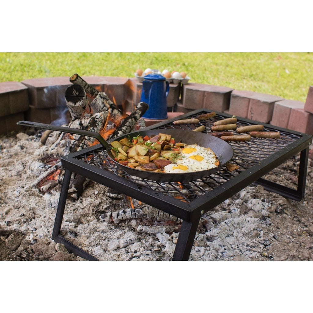 Lodge CRS12- 12 Inch Seasoned Carbon Steel Skillet - Lightweight, Durable, Pre-Seasoned, Perfect for Searing & Frying