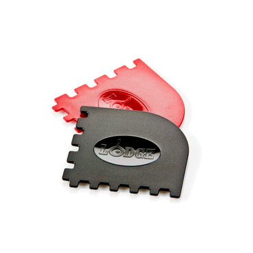 Lodge SCRAPERGPK Set of 2 Grill Pan Scrapers Black/Red