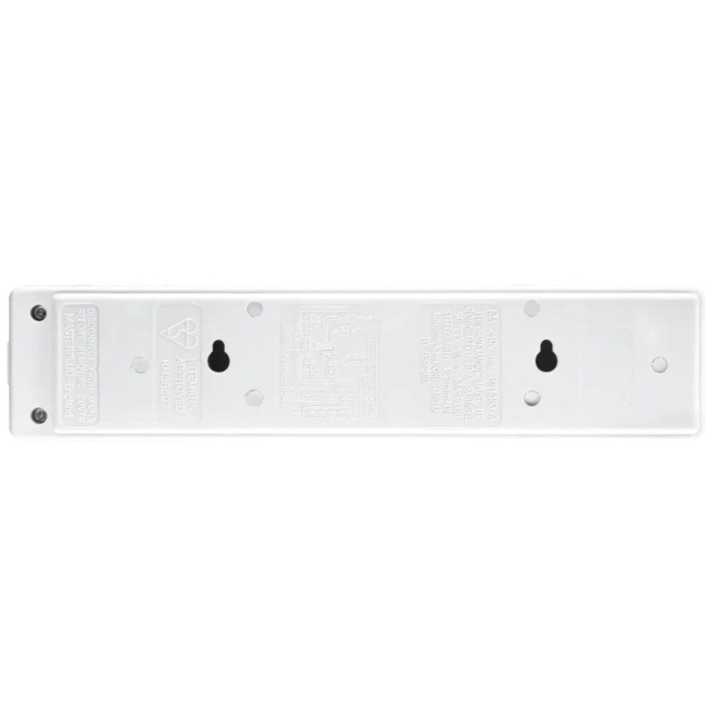 Masterplug TN/ UG/ SXG Double/ Four/ Six Gang Rewireable Trailing Socket with Neon Indicator