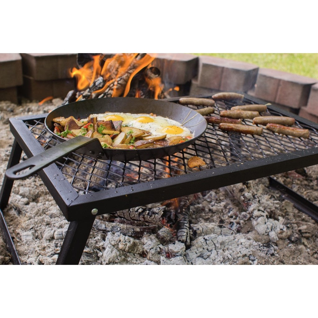Lodge CRS12- 12 Inch Seasoned Carbon Steel Skillet - Lightweight, Durable, Pre-Seasoned, Perfect for Searing & Frying