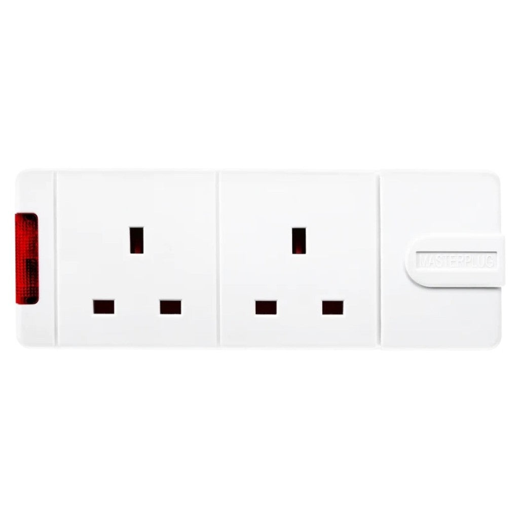 Masterplug TN/ UG/ SXG Double/ Four/ Six Gang Rewireable Trailing Socket with Neon Indicator