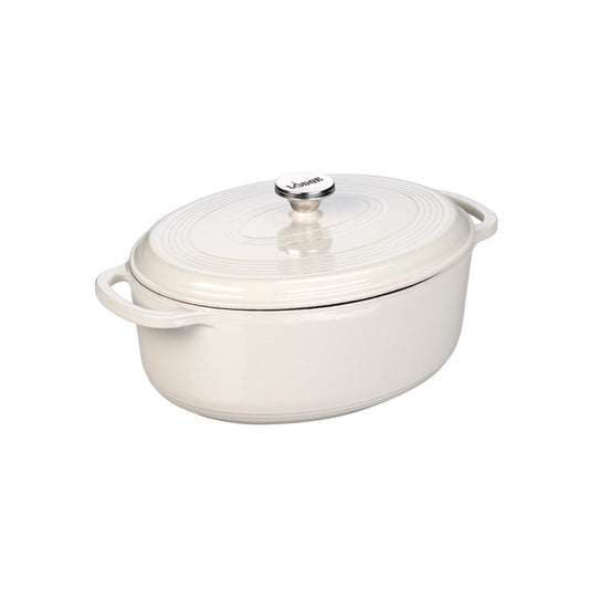 Lodge Lodge 7 Quart Oval Oyster Enameled Cast Iron Dutch Oven (EC7OD13)