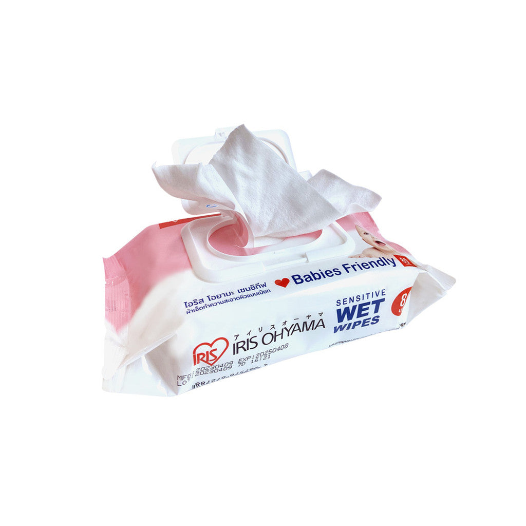 IRIS Healthcare Sensitive Wet Wipes Tissue, Babies Friendly, 80pcs/pack (TWT-80)