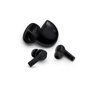 Philips True Wireless Earbuds Noise Canceling Dynamic Bass 20hr Playtime Black (TAT3559BK)
