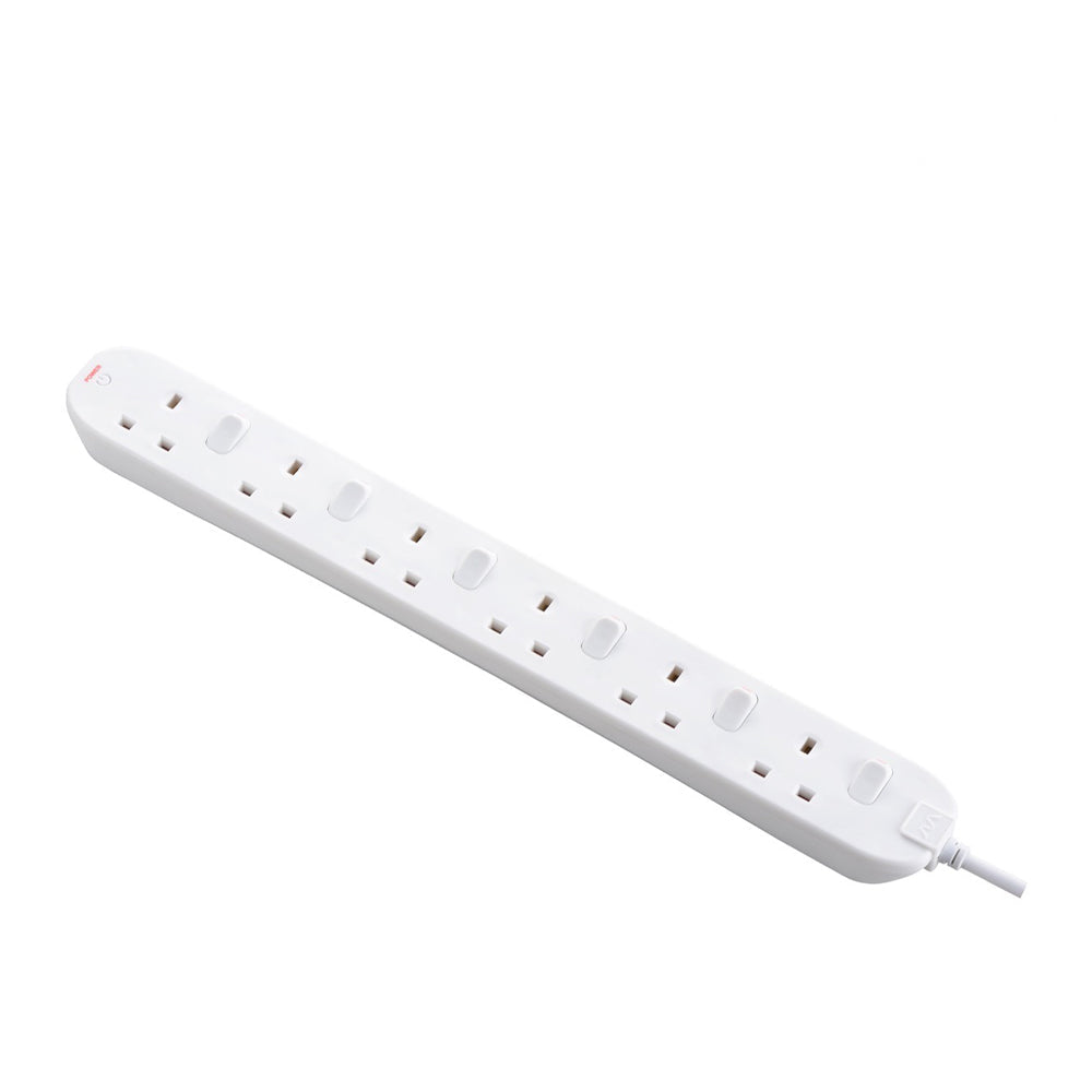 Masterplug Individual Switched 6 Sockets Extension Lead with LED Indic ...