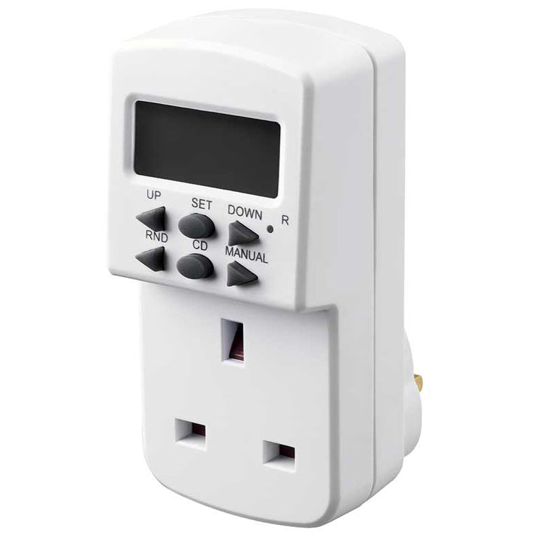 Masterplug | TES7 | Programmable 7-Day Electronic Timer, White | 3 Yea ...